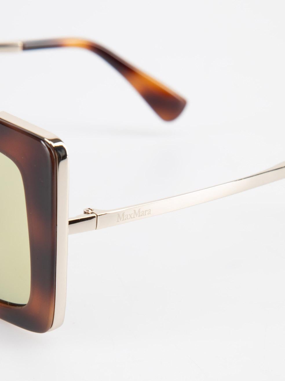 Max Mara Brown Mirrored Square Sunglasses 3