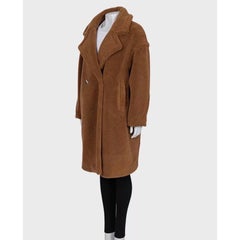 Max Mara Teddy Brown - Cappotto oversize in pelliccia sintetica - Taglia S