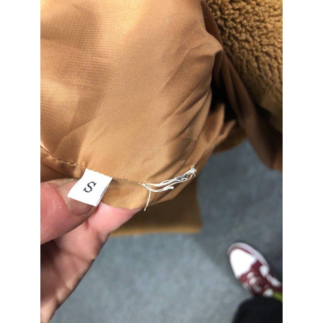 De las mujeres Max Mara Brown Teddy Oversized Faux Fur Coat - Size S en venta