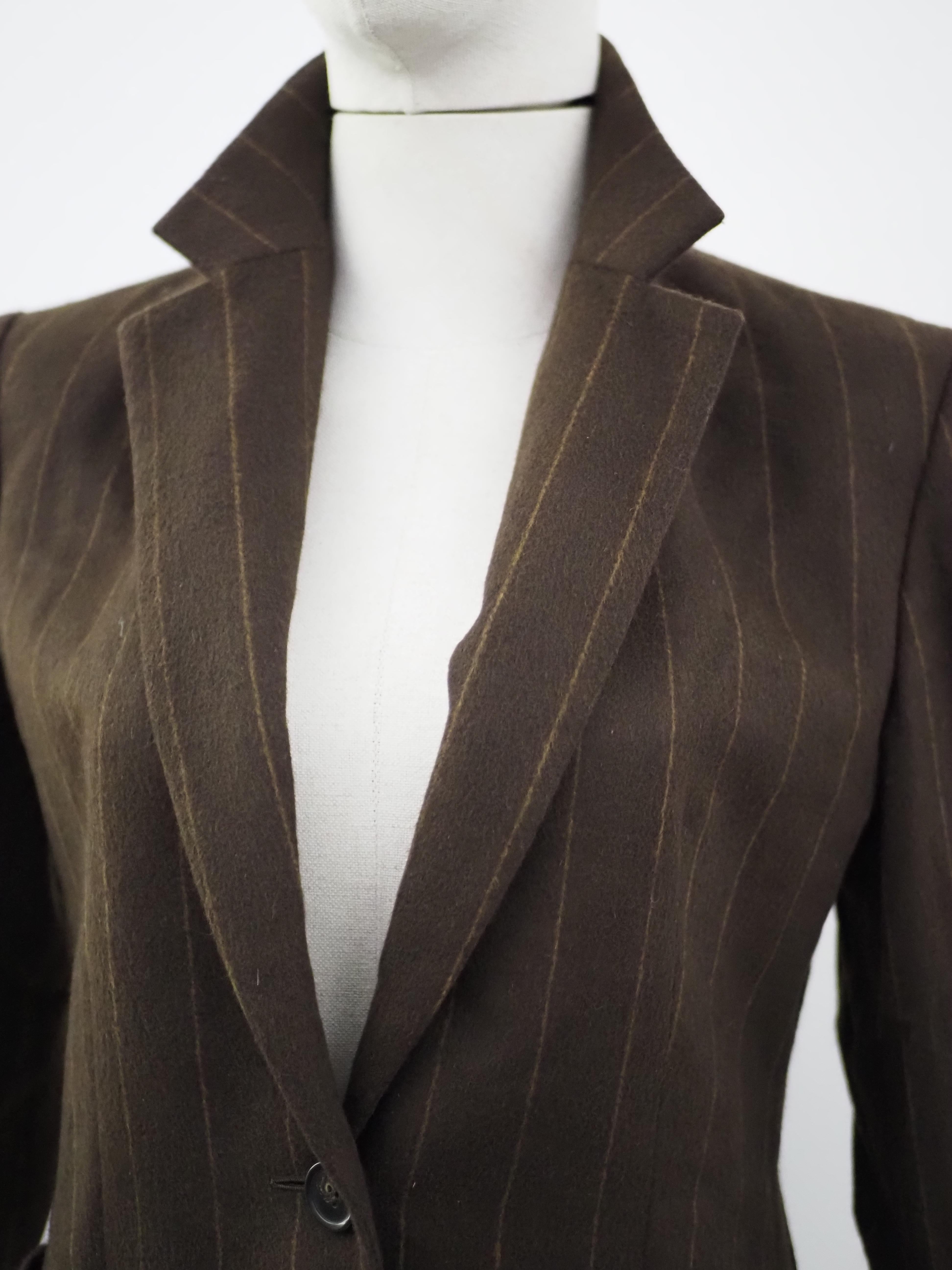 Black Max Mara brown wool jacket For Sale