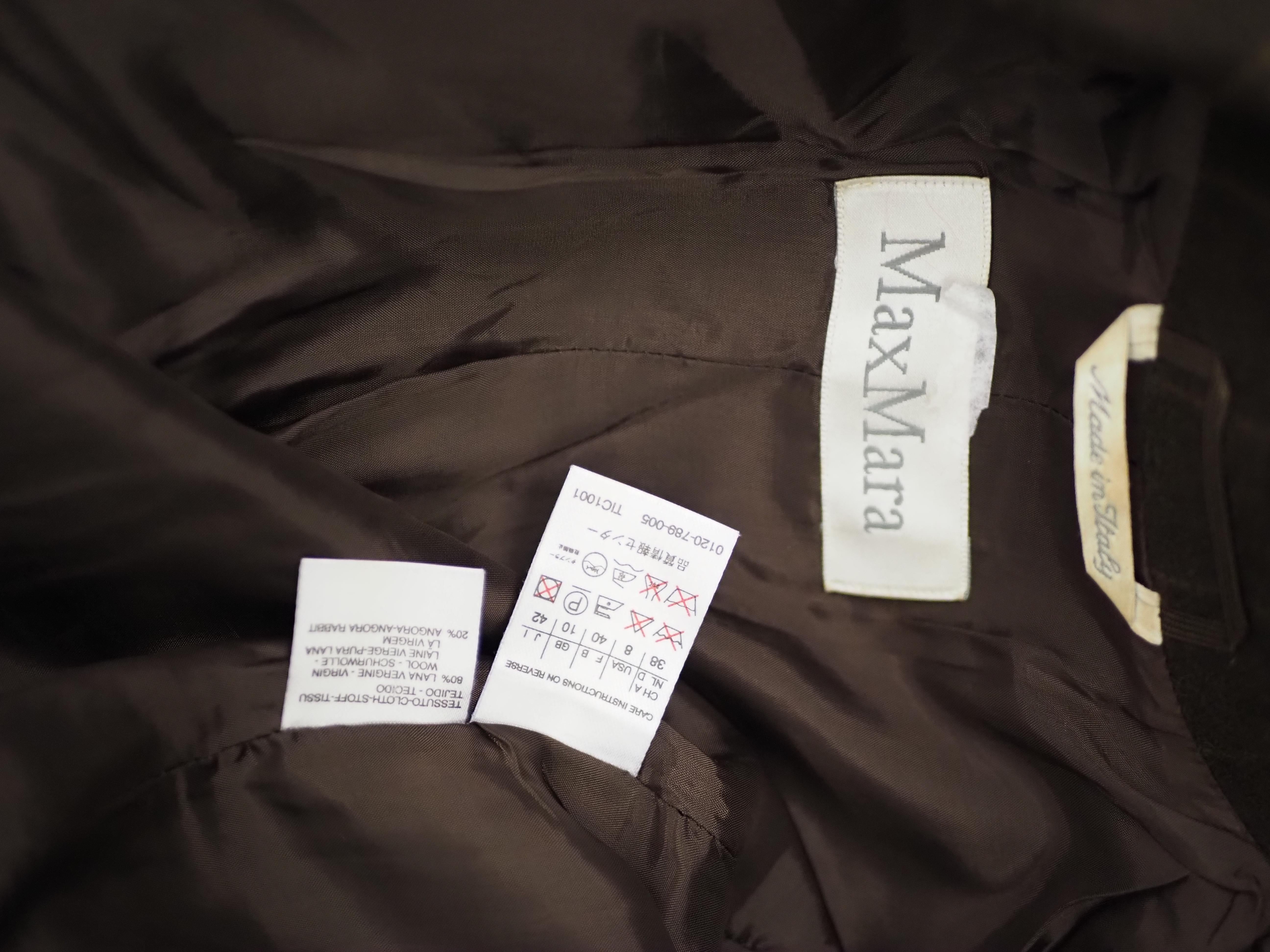 Max Mara brown wool jacket For Sale 4