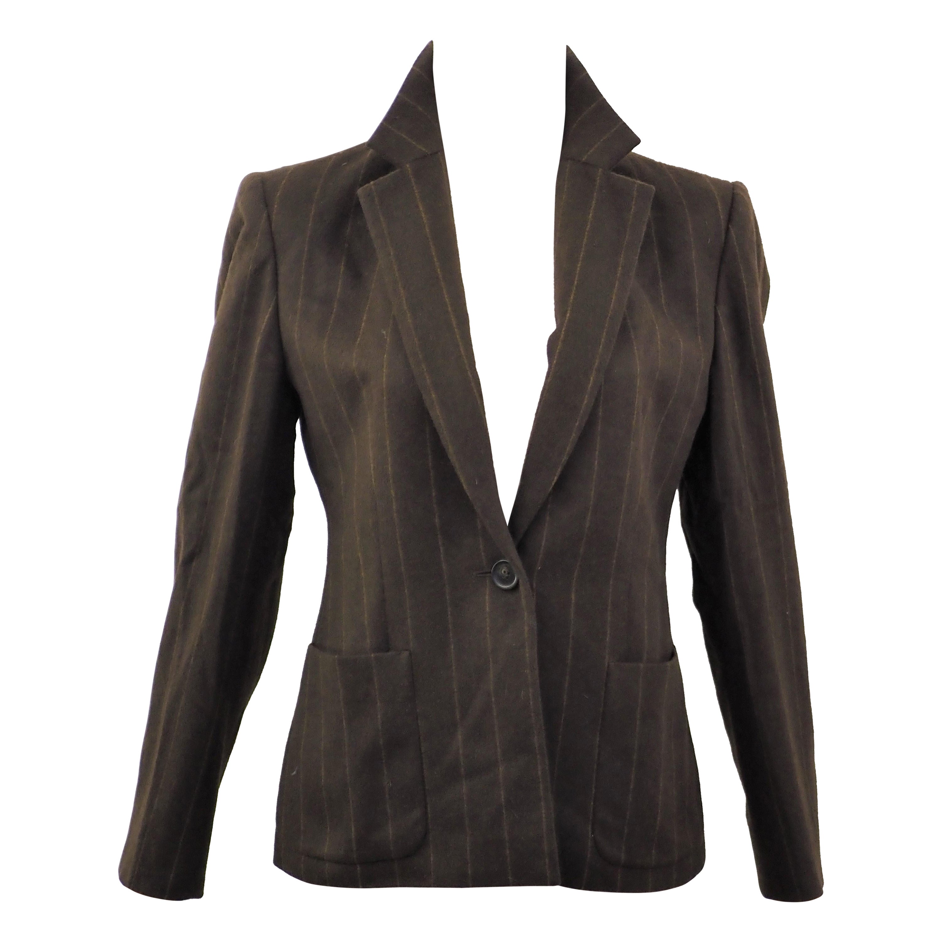 Chaqueta de lana marrón Max Mara