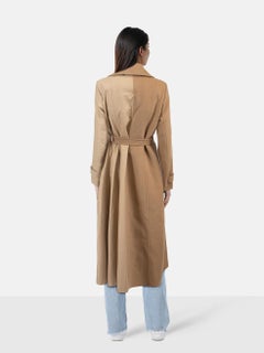 Max Mara Cappotto doppiopetto in lana marrone taglia M