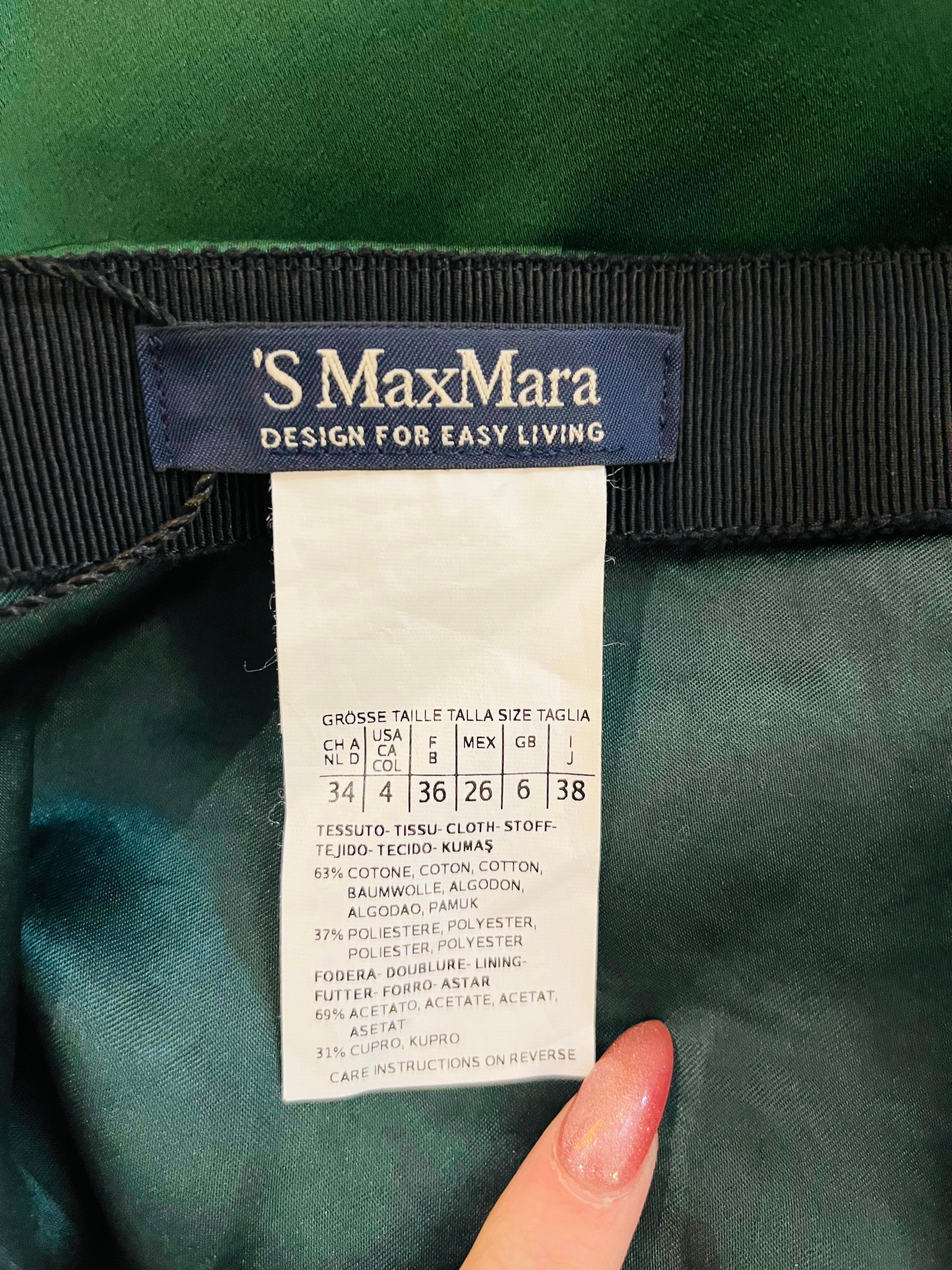 Max Mara Cotton A-Line Skirt For Sale 3