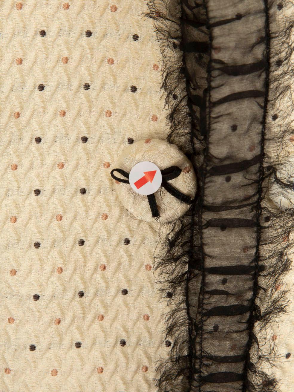 De las mujeres Max Mara Blazer con detalle de lazo y encaje en color crema Talla M en venta
