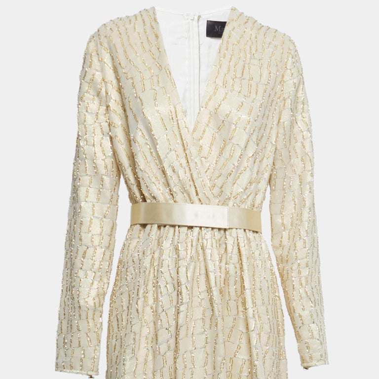 max mara cream dress Technical fabric and cotton dress, hazelnut brown