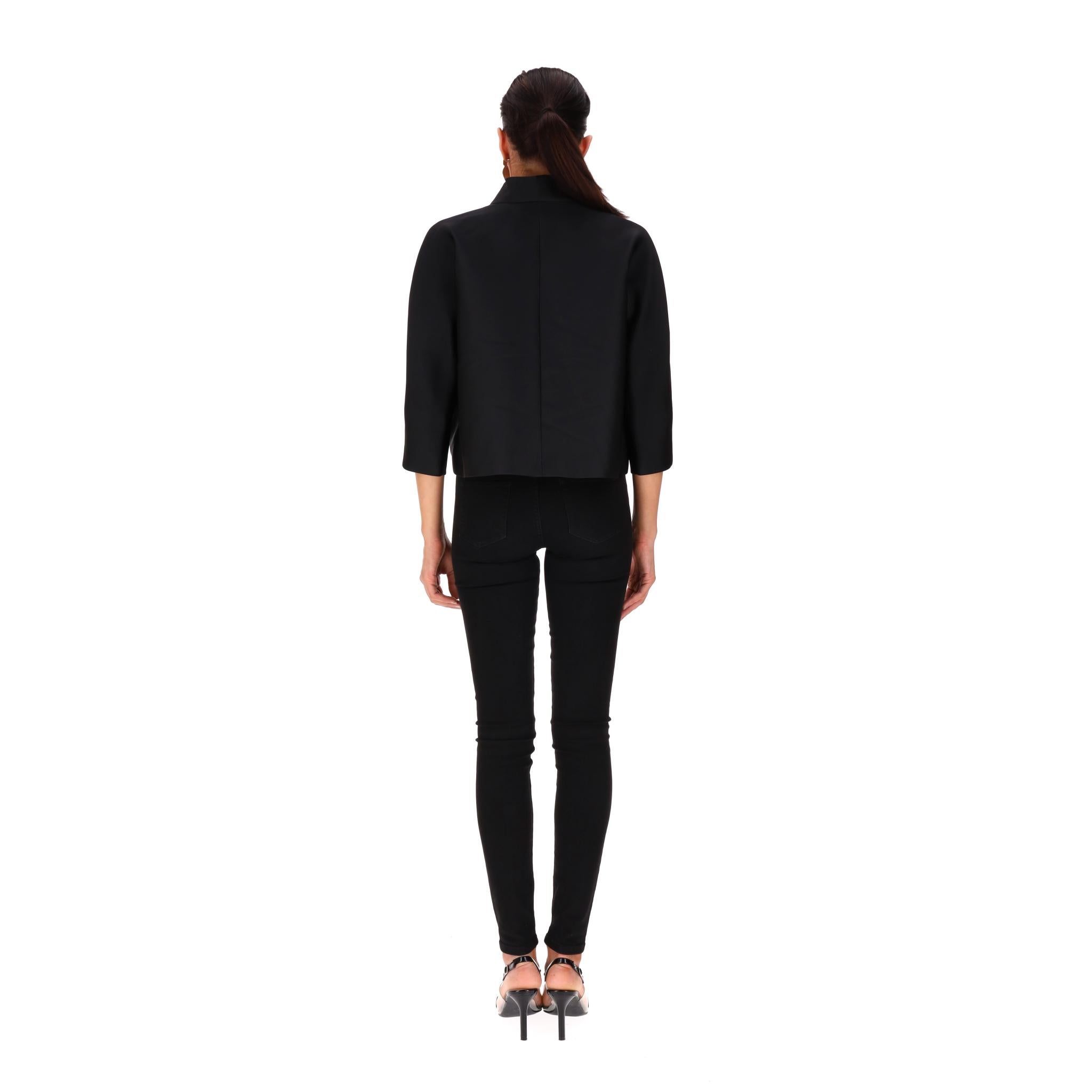 Max Mara - Veste/blazer court en soie mélangée Excellent état - En vente à London, GB