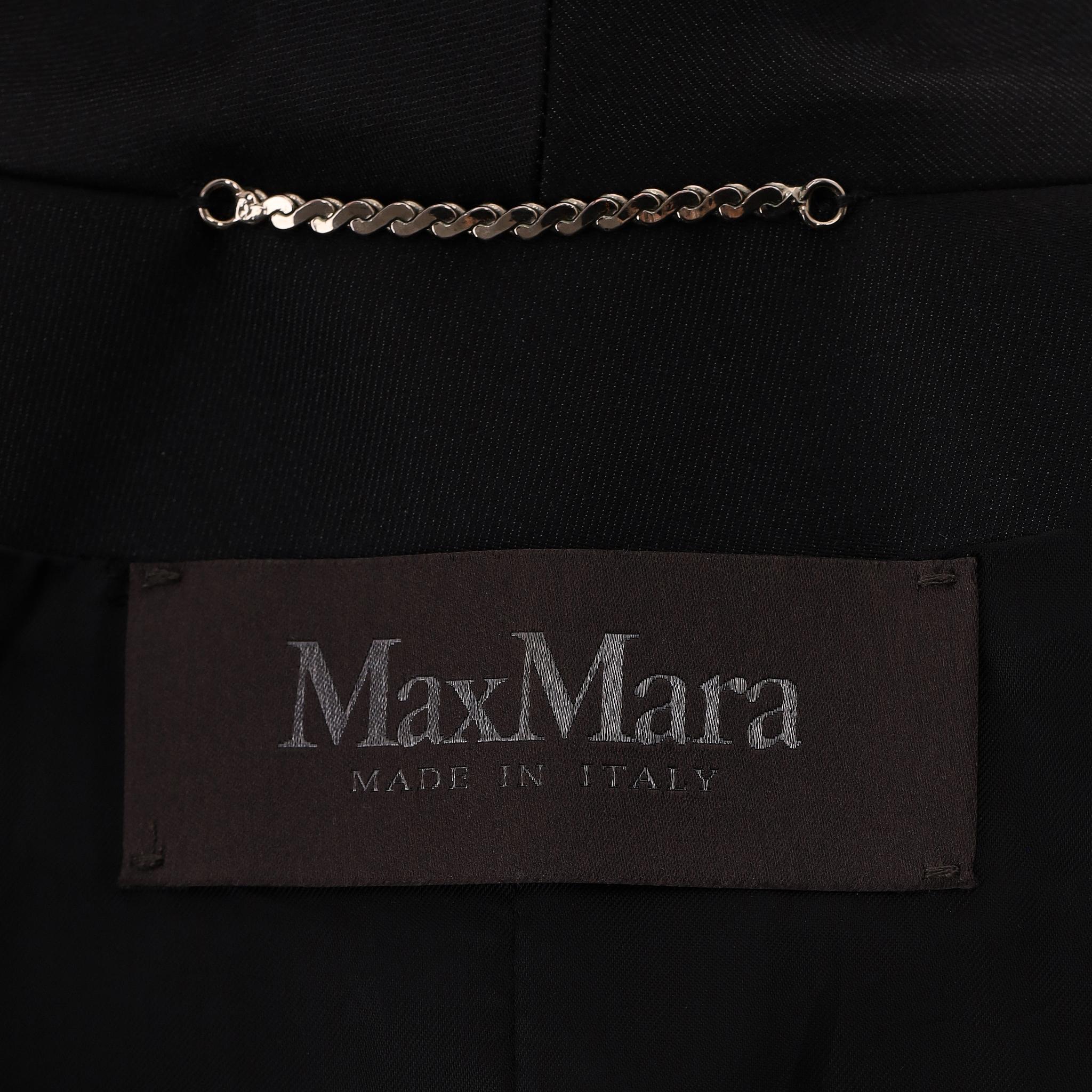Max Mara - Veste/blazer court en soie mélangée en vente 2