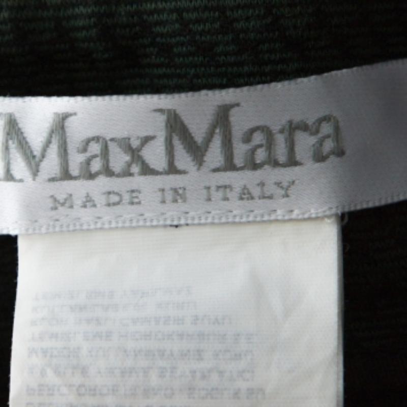 Max Mara Legging ajusté et mince en tricot à motifs vert foncé M Pour femmes en vente