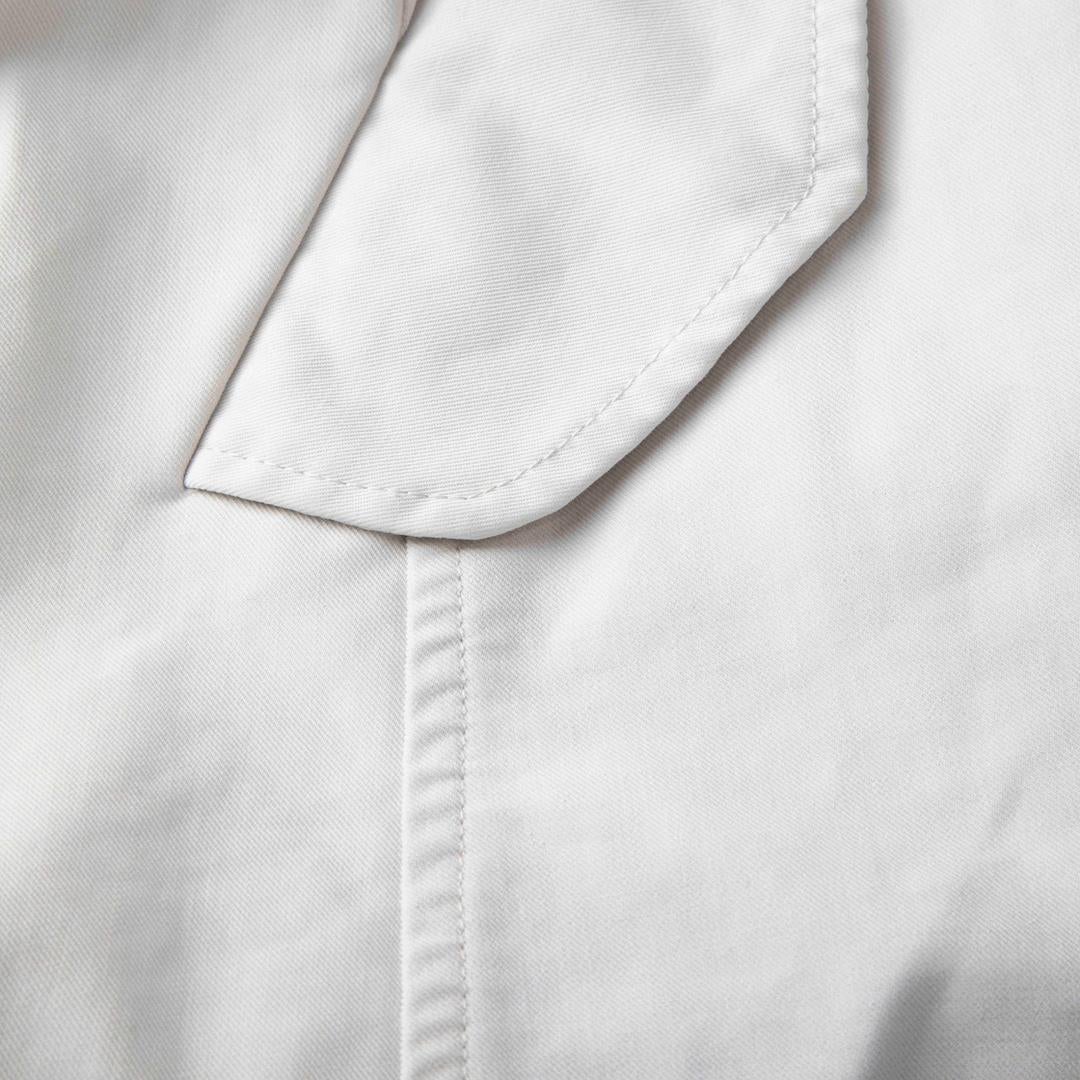 Max Mara - Imperméable à capuche avec ceinture écrue - Taille M Bon état - En vente à London, GB