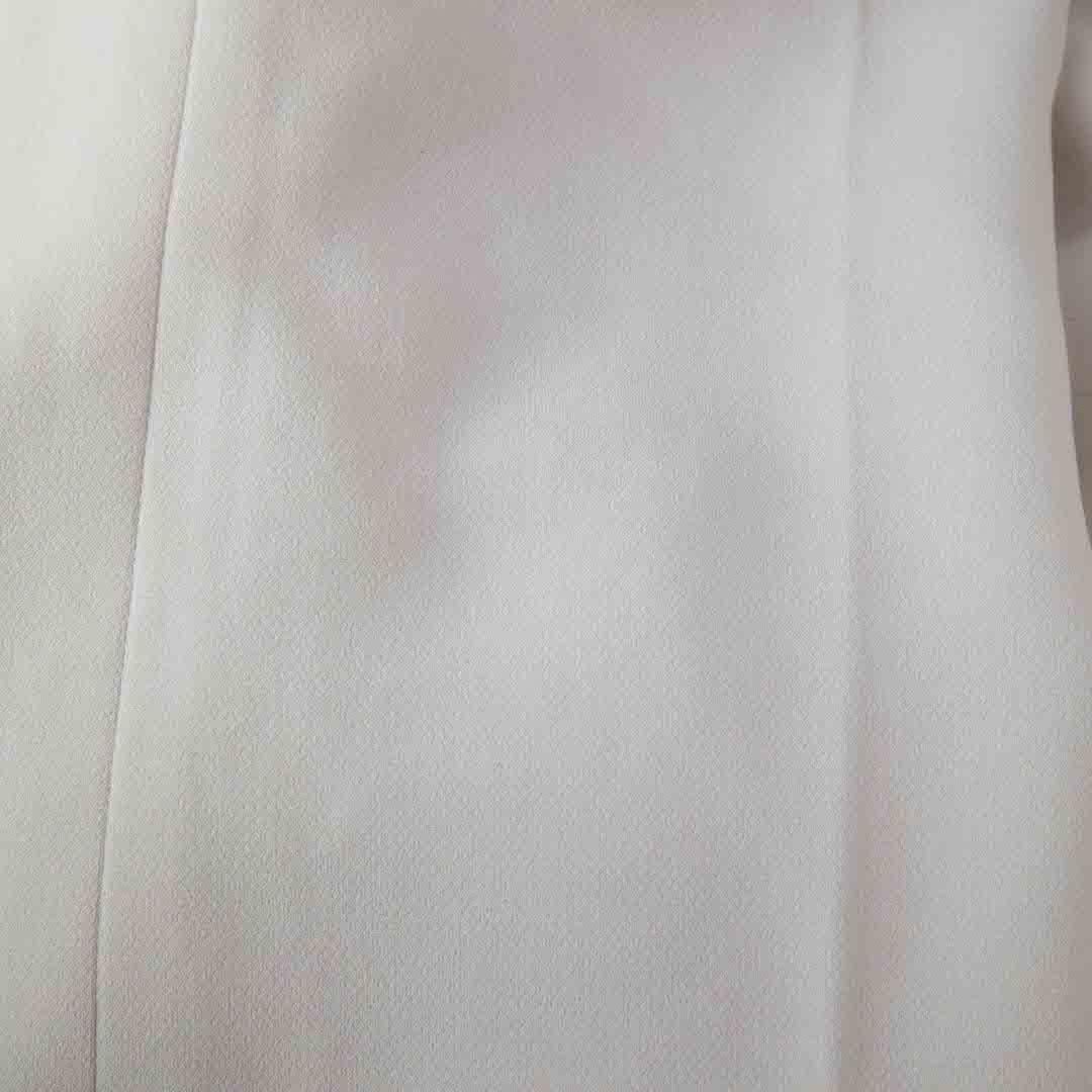 Max Mara Ecru High Rise Straight Leg Trousers Size XL In Good Condition For Sale In London, GB