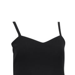Max Mara Fitted Midi Dress in Black Viscose