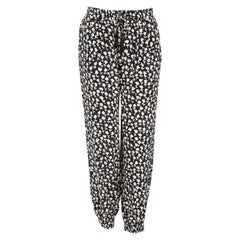 Max Mara Floral Print Drawstring Joggers Size S