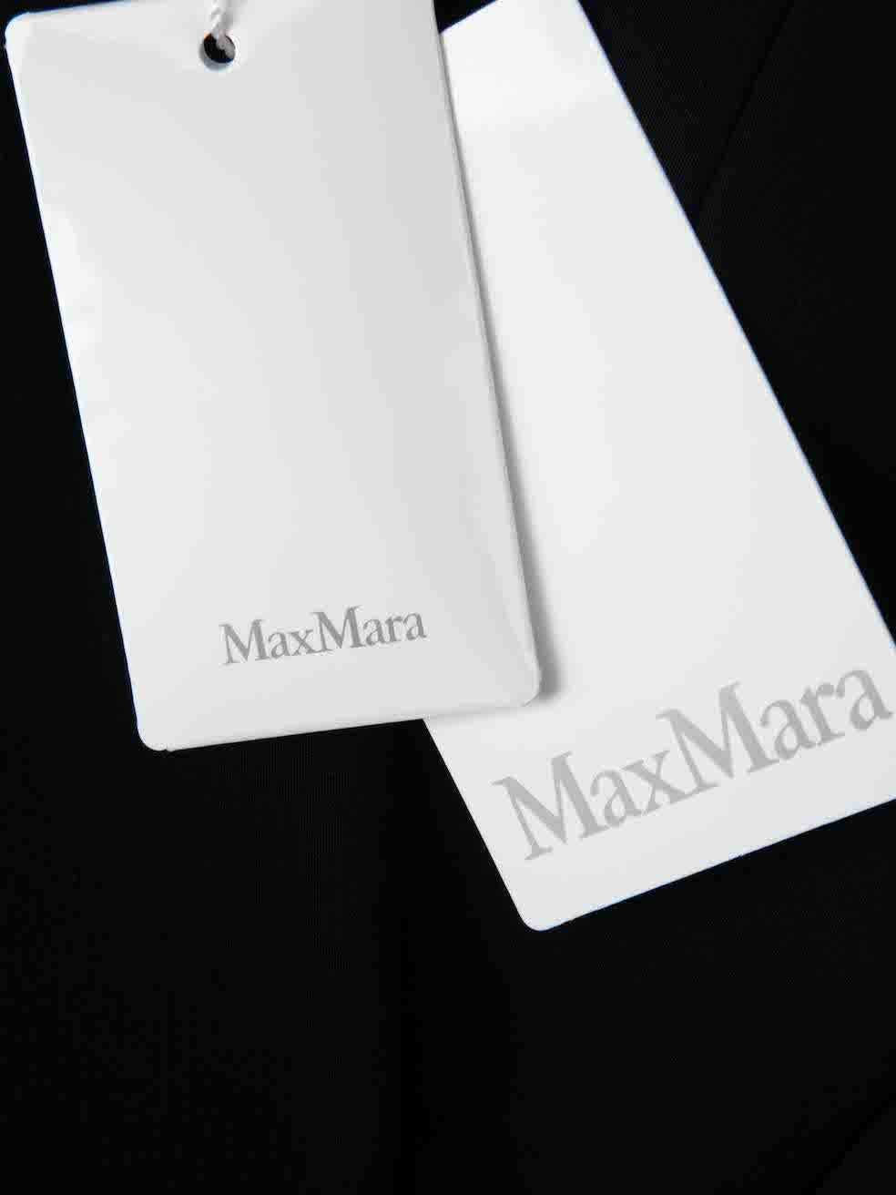 Max Mara H/W23 Schwarzer einreihiger Circeo-Blazer Größe XS im Angebot 1