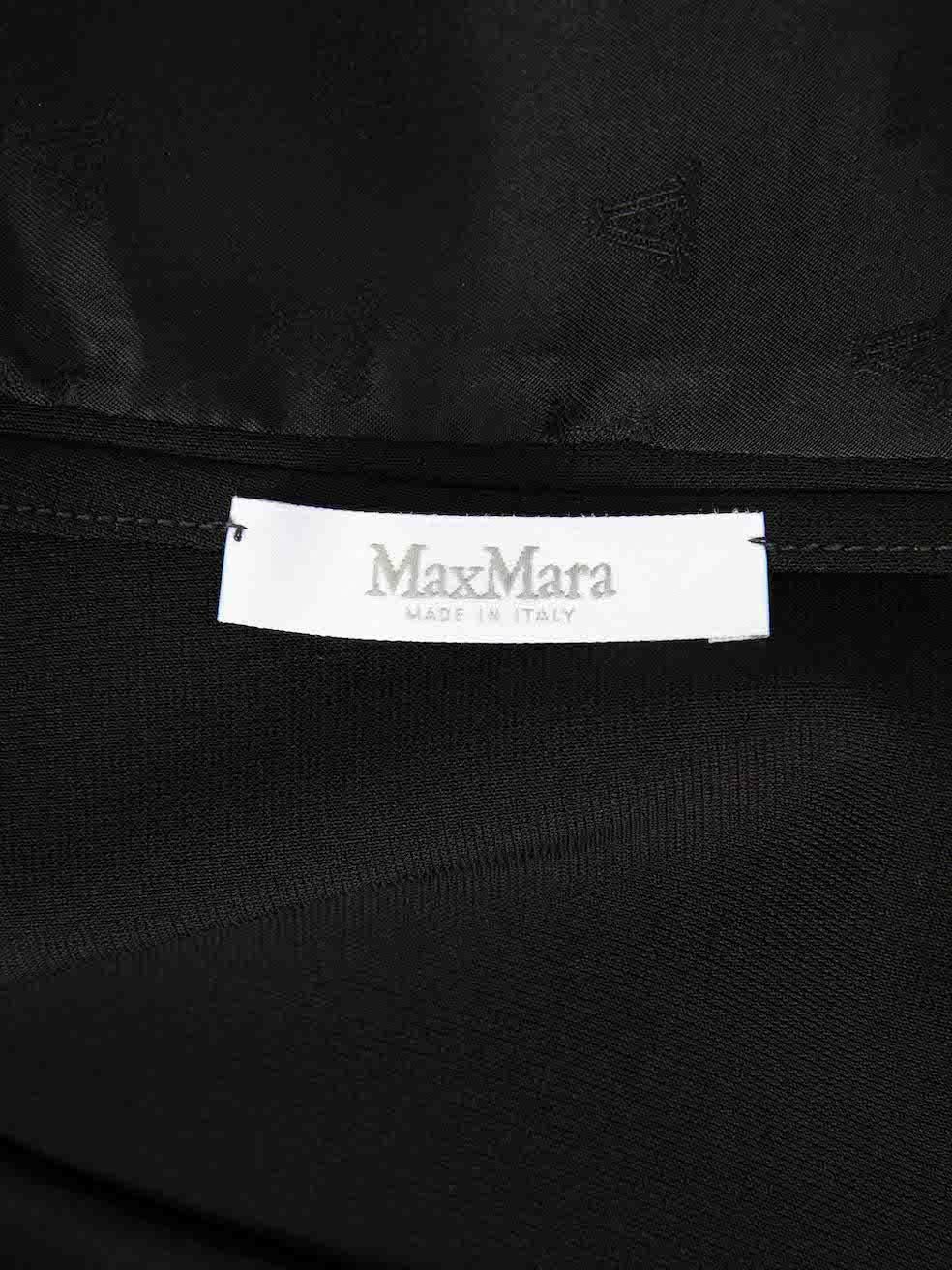 Max Mara H/W23 Schwarzer einreihiger Circeo-Blazer Größe XS im Angebot 4