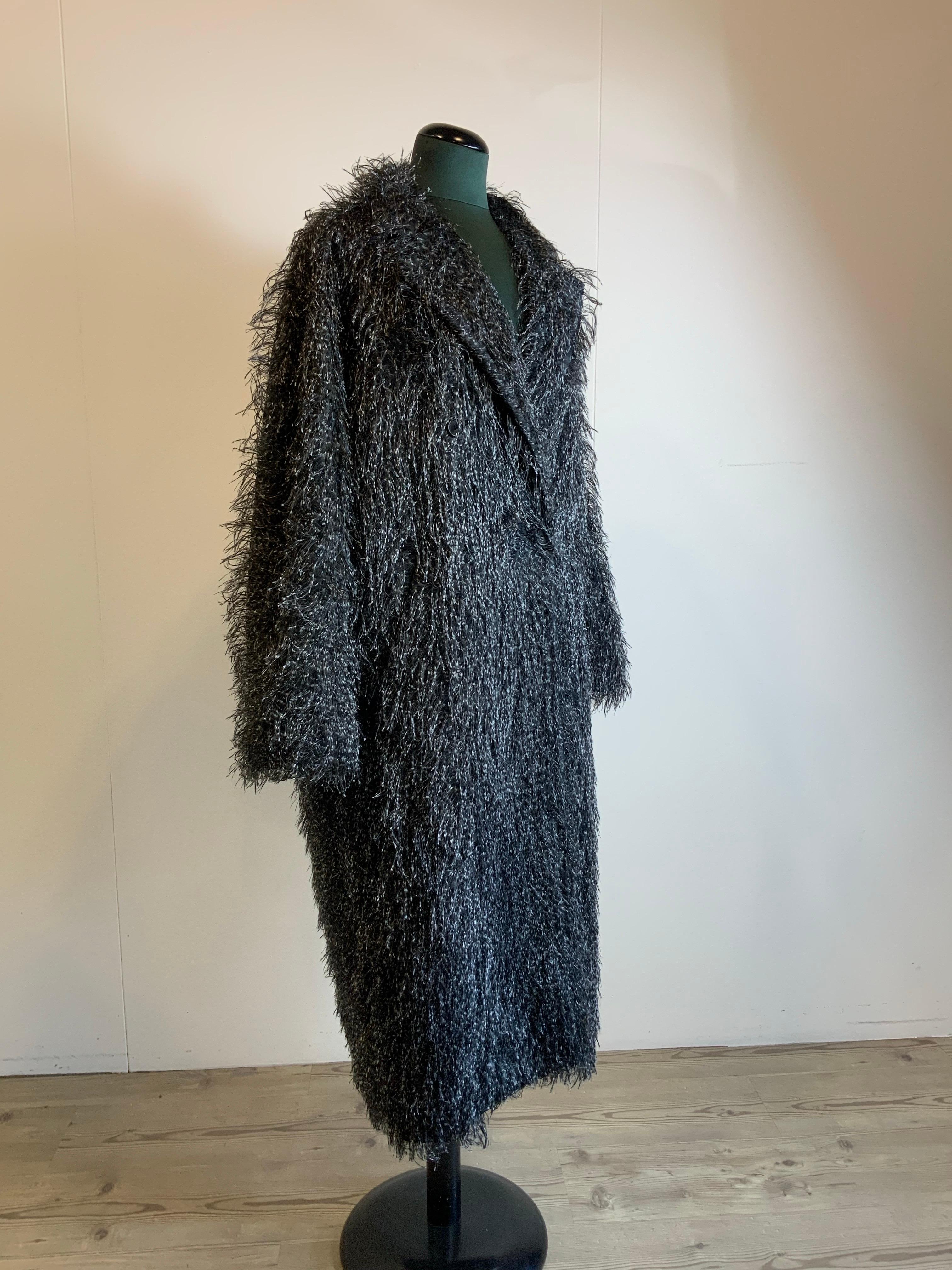 Abrigo gris con flecos Max Mara Gris en venta
