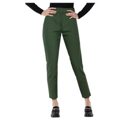 Max Mara Green Slim Fit Trousers Size S