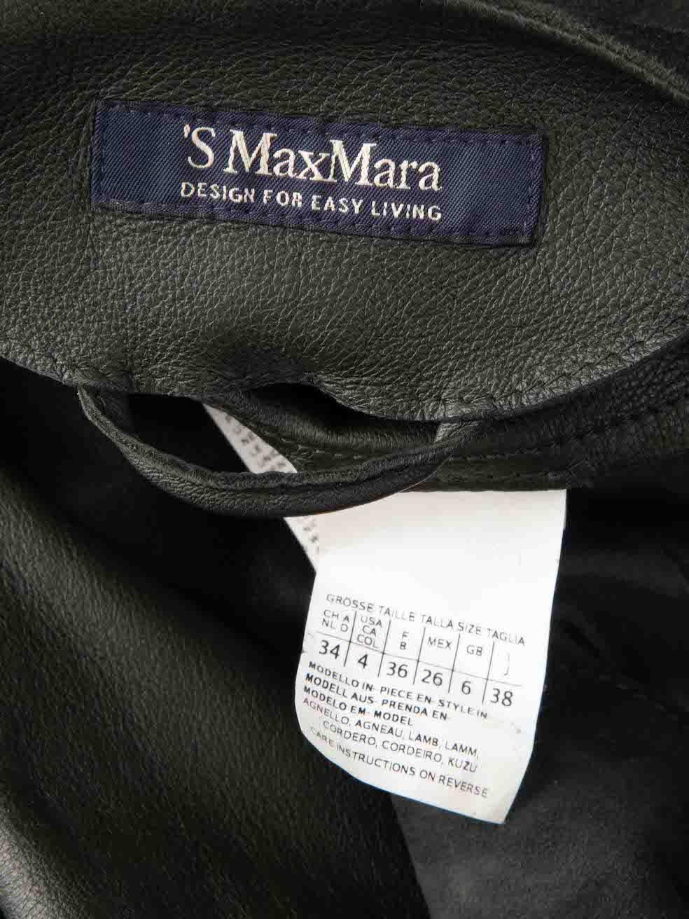 Max Mara Green Suede Mid-Length Coat Size XS For Sale 4