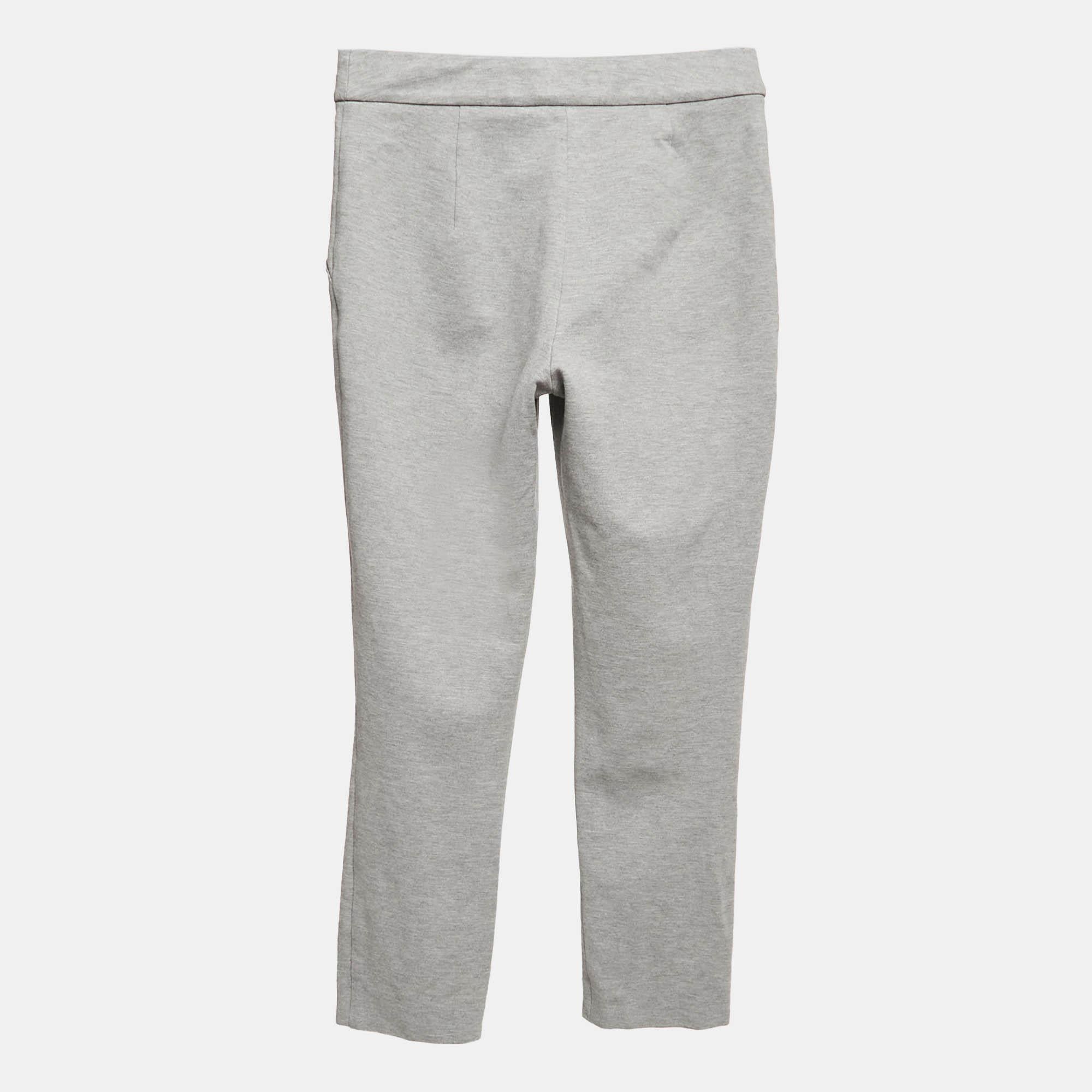 Max Mara macht gutes Aussehen leicht  dank dieser Hose. Skinny-Passform in Grau  ein Paar, in dem man sich großartig fühlt.