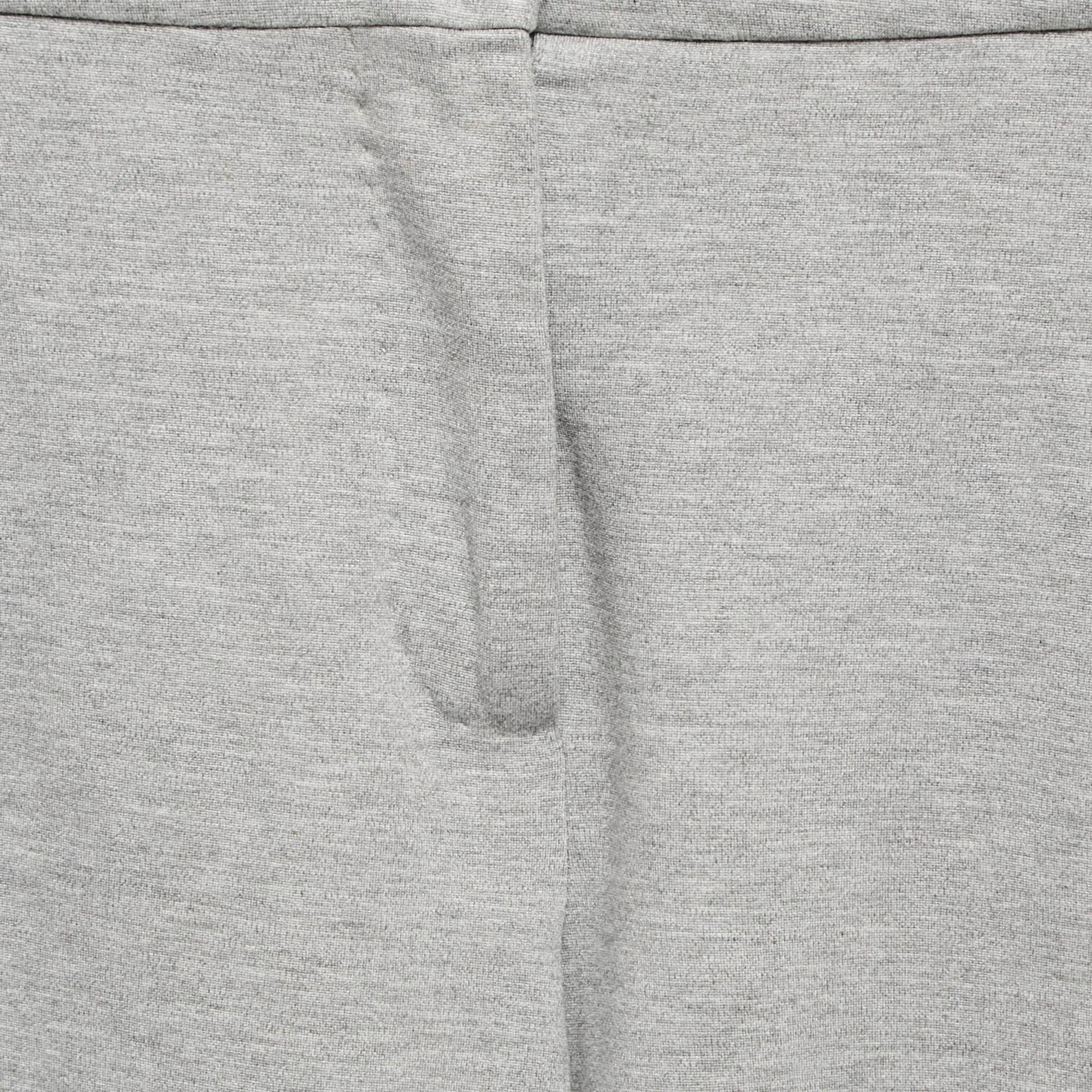 Max Mara Graue Skinny-Hose aus Jersey XS im Zustand „Gut“ im Angebot in Dubai, Al Qouz 2