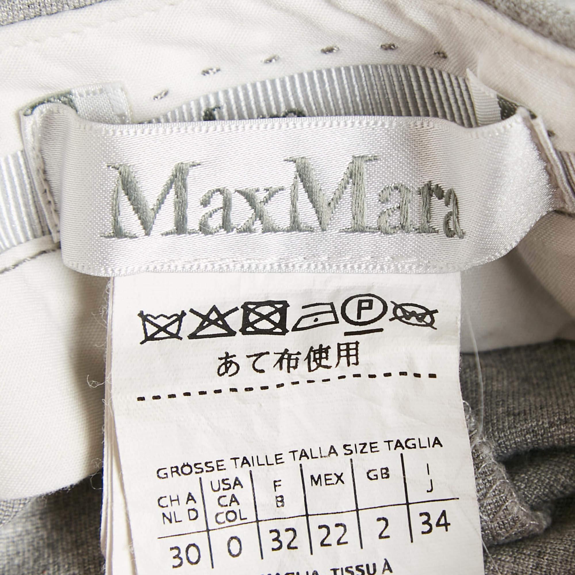 Max Mara Graue Skinny-Hose aus Jersey XS im Angebot 1