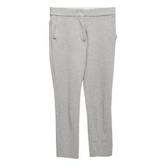 Max Mara Pantalones pitillo de punto gris XS