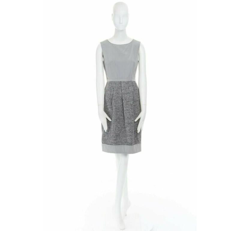MAX MARA grey polyamide speckle wool skirt sleeveless work dress US8 FR40 M
Reference: LACG/A00295
Brand: Max Mara
Material: Polyamide
Color: Grey
Pattern: Solid
Closure: Zip
Extra Details: Virgin, polyamide, alpaca. Grey. Wide neckline. Grey