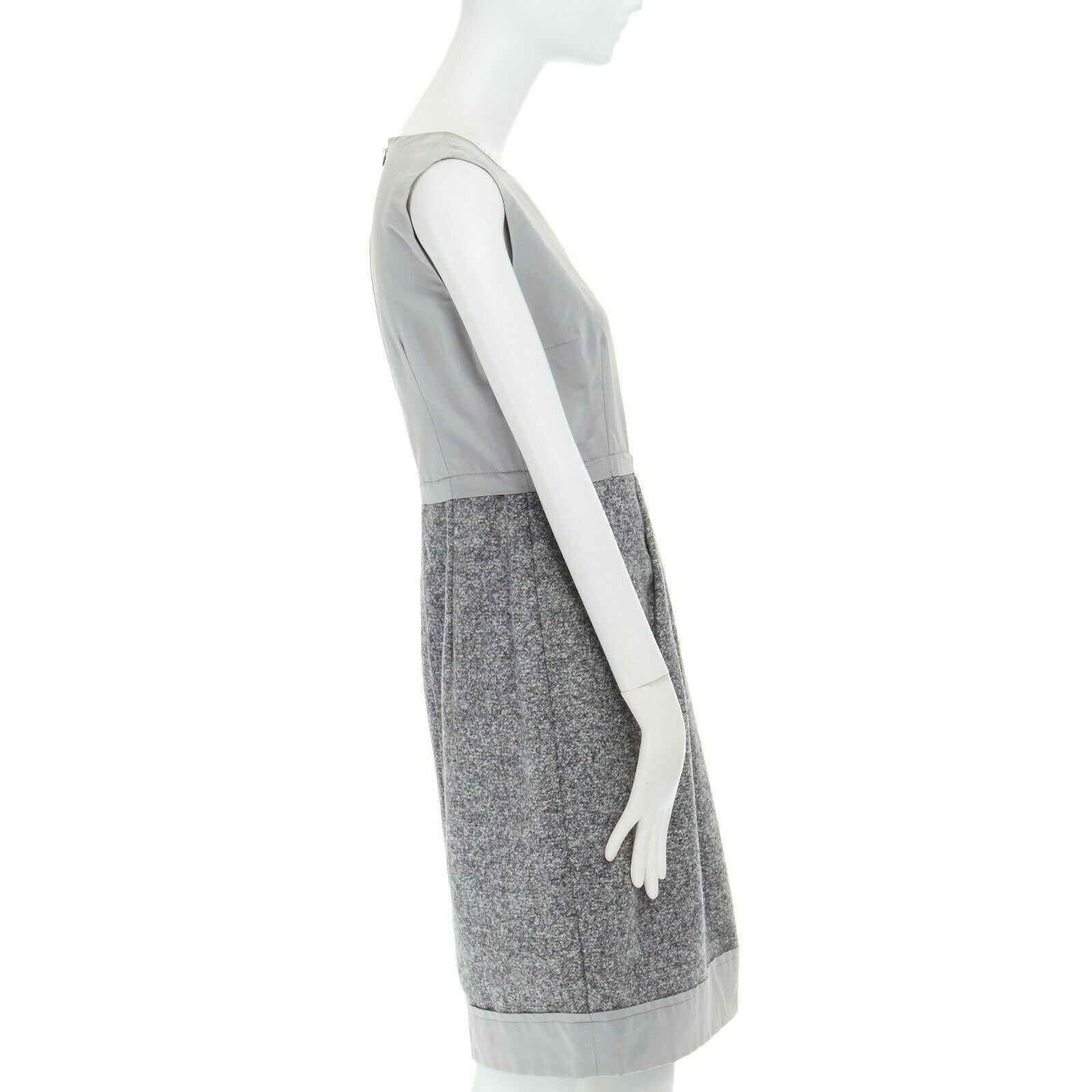 grey wool skirt outfit