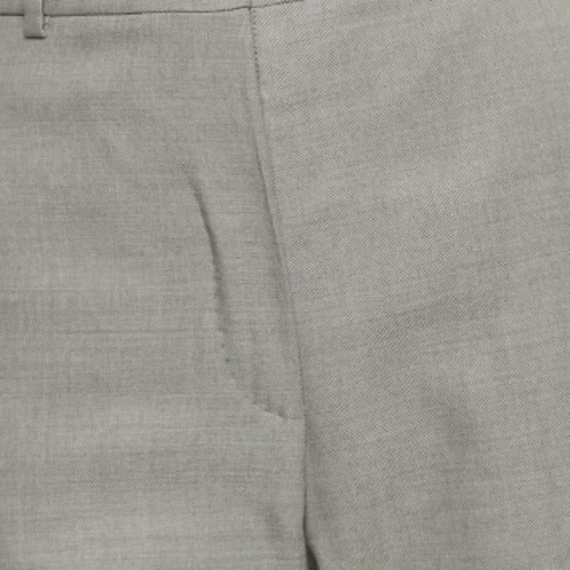 Max Mara Grau Wolle Mischung Tailored Hose S im Angebot 1