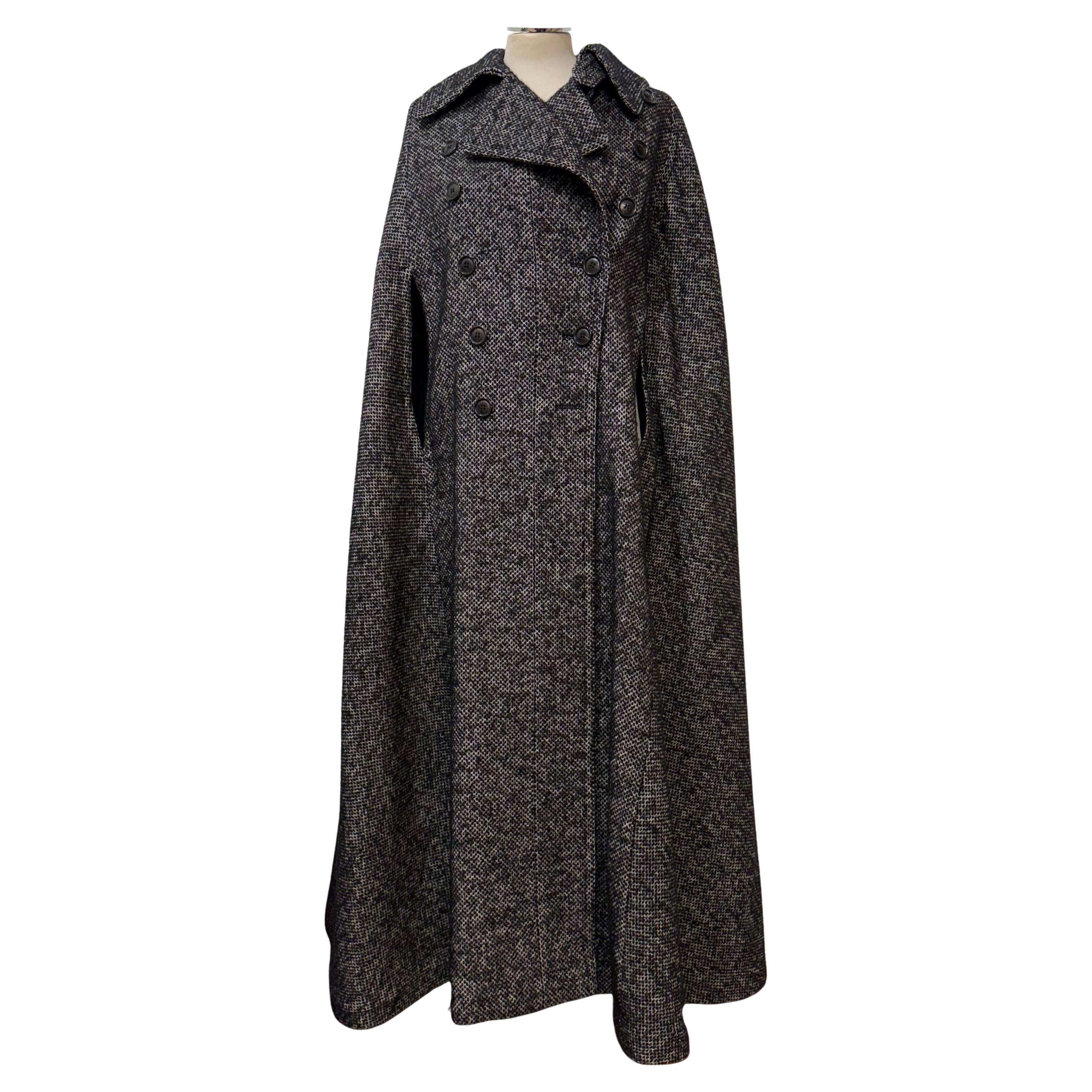 Max Mara, mantello in lana grigia, taglia S.I.M.