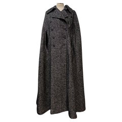 Max Mara, mantello in lana grigia, taglia S.I.M.