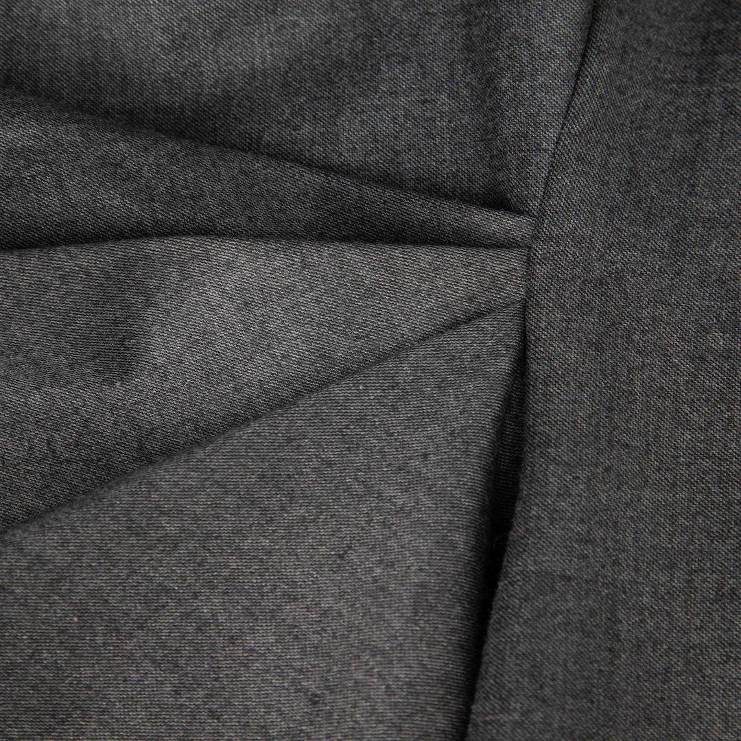 Max Mara Grey Wool Midi Long Sleeve Dress Size XL In Good Condition For Sale In London, GB