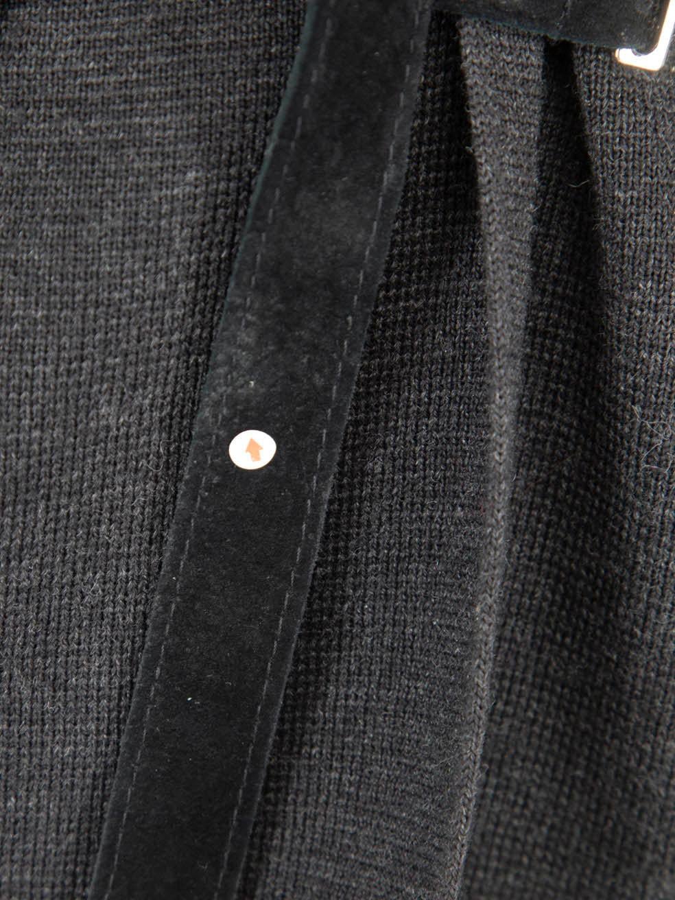 Max Mara - Cardigan gris à nouer à la taille - Taille S Pour femmes en vente