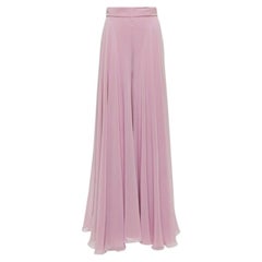 Pantalon palazzo en soie « Hirís » de Max Mara, couleur Lilla