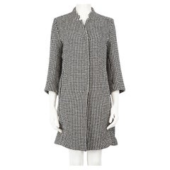 Max Mara Houndstooth Pattern Coat Size S