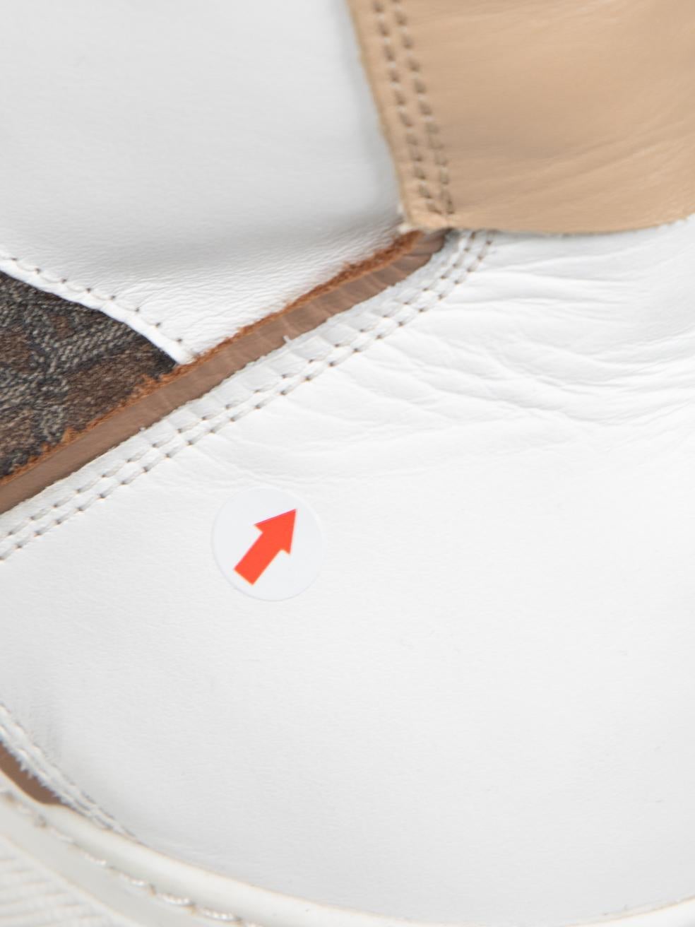 Baskets hautes Max Mara en cuir et imprimé logo, taille IT 38 en vente 5
