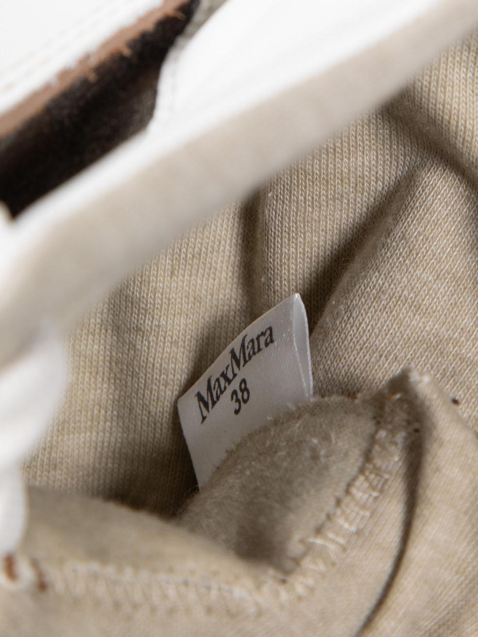 Baskets hautes Max Mara en cuir et imprimé logo, taille IT 38 en vente 1