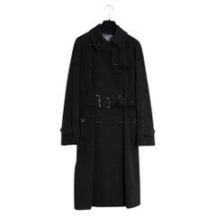 Max Mara Manteau Anthracite FR40 Dark Grey Wool Minimal Coat US12 US10 Pristine