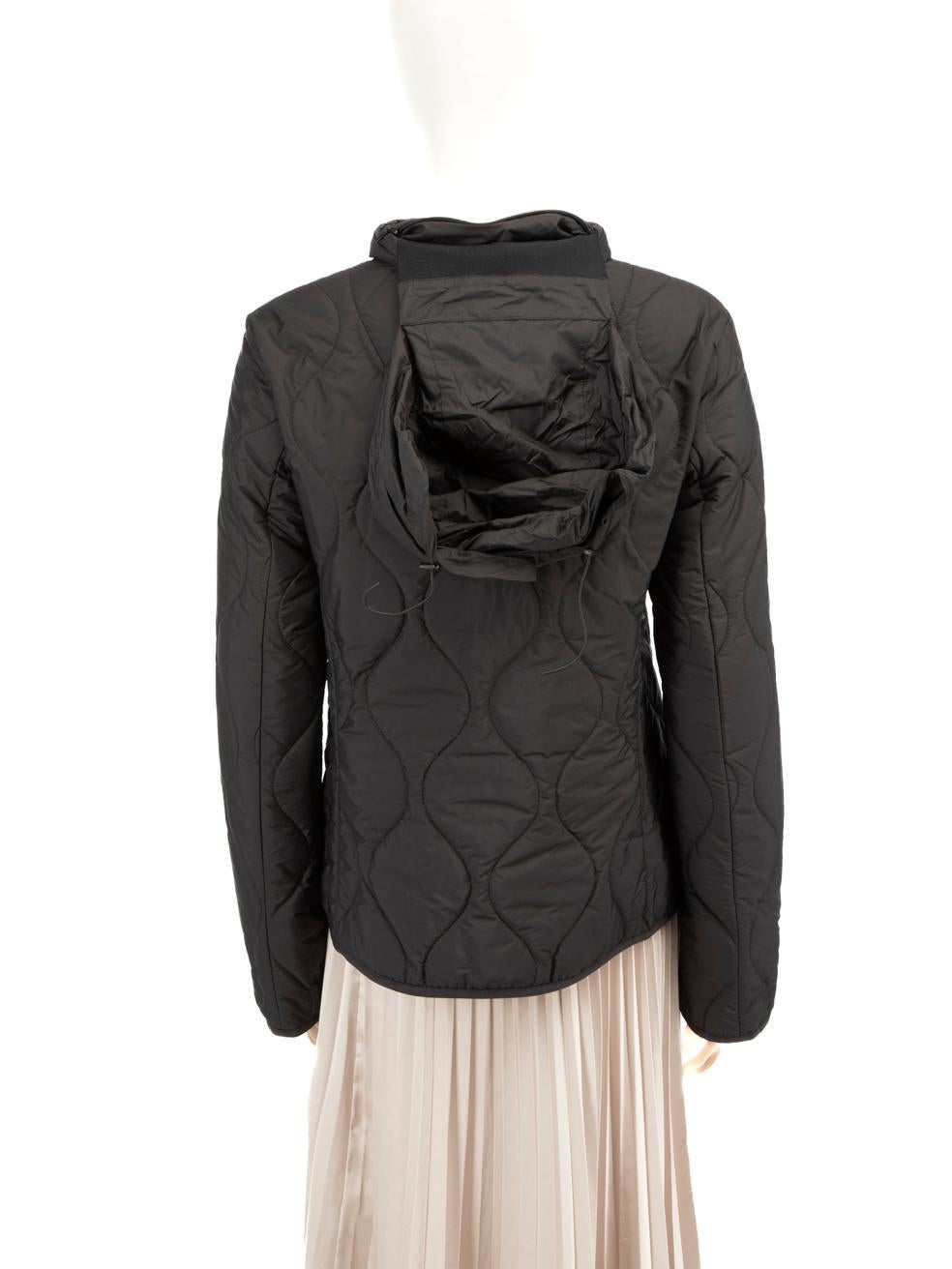 Max Mara Max Mara Leisure Black Maratea Quilted Puffer Jacket Size XL In New Condition In London, GB
