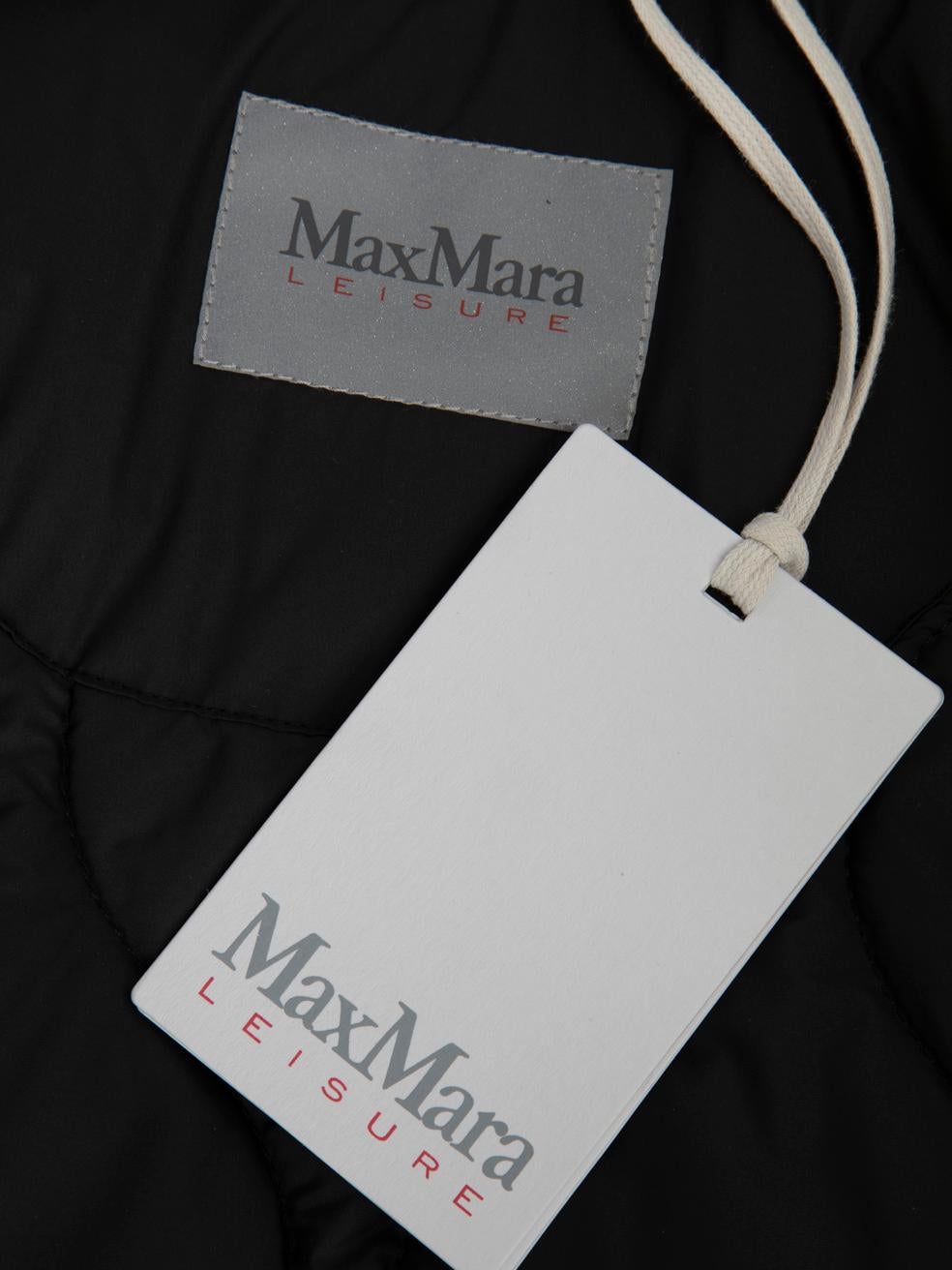 Max Mara Max Mara Leisure Black Maratea Quilted Puffer Jacket Size XL 2