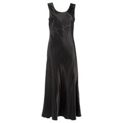 Used Max Mara Max Mara Leisure Black Scoop Neck Slip Dress Size M