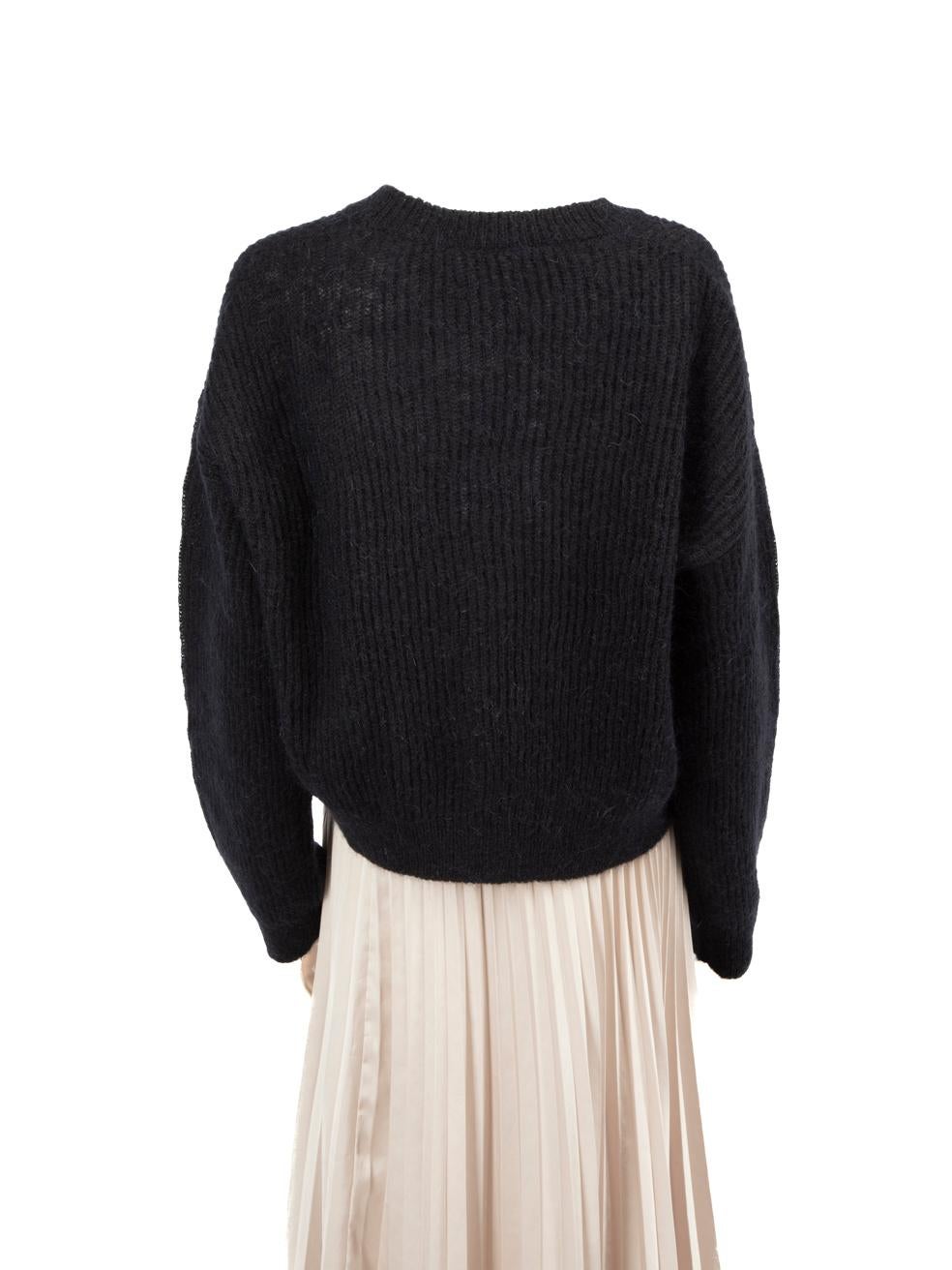 Black Max Mara Max Mara Leisure Rugiada Mohair Cardigan Size M