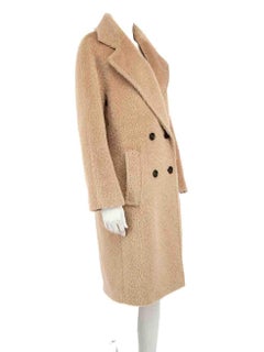 Max Mara Max Mara Studio Brown Wool Teddy Coat Size L