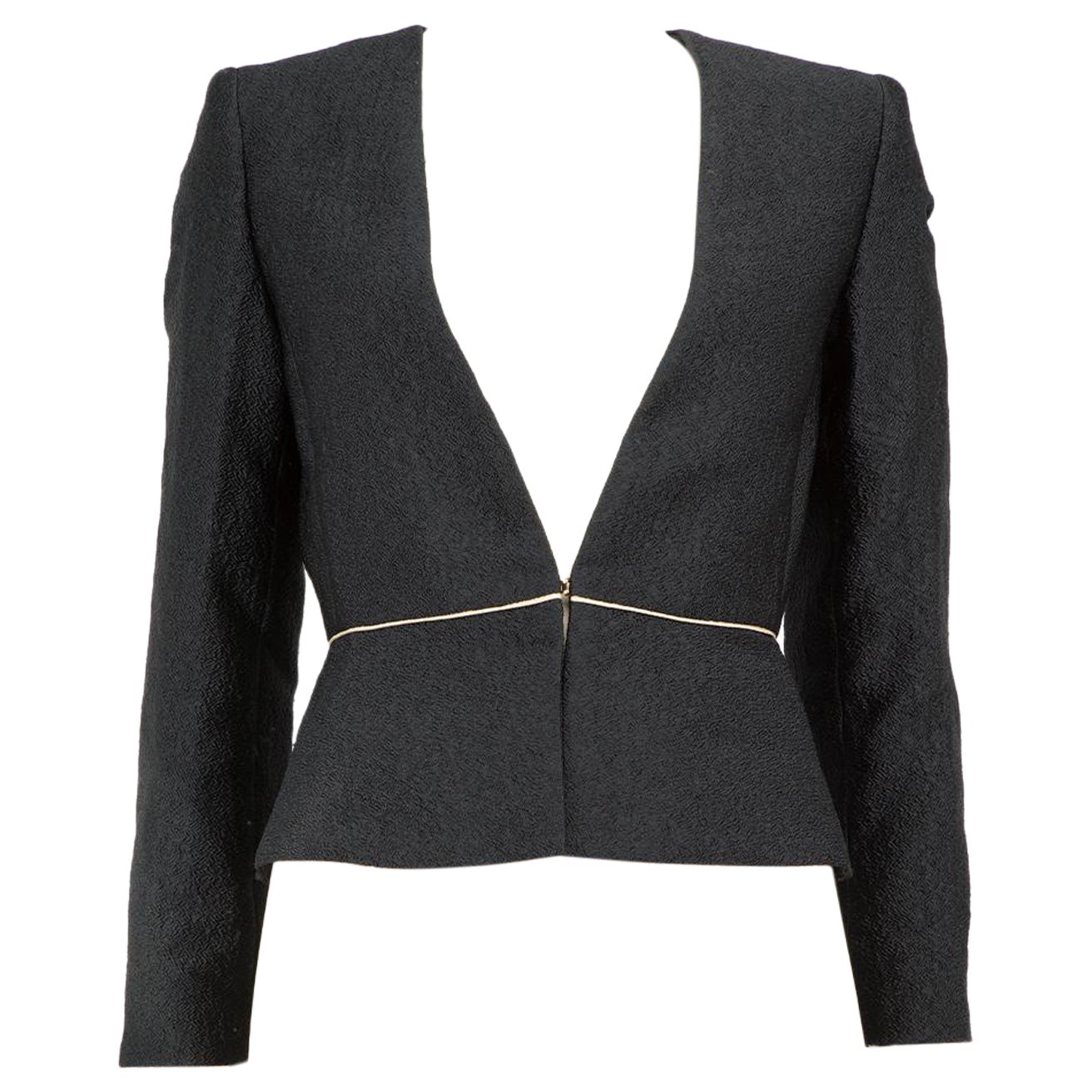 Max Mara Max Mara Studio Navy Cropped Tailored Blazer Size M