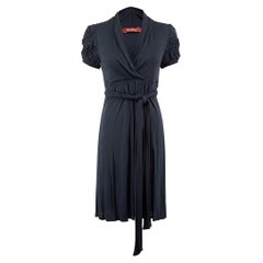 Max Mara Max Mara Studio Navy Abito con manica arricciata Taglia M