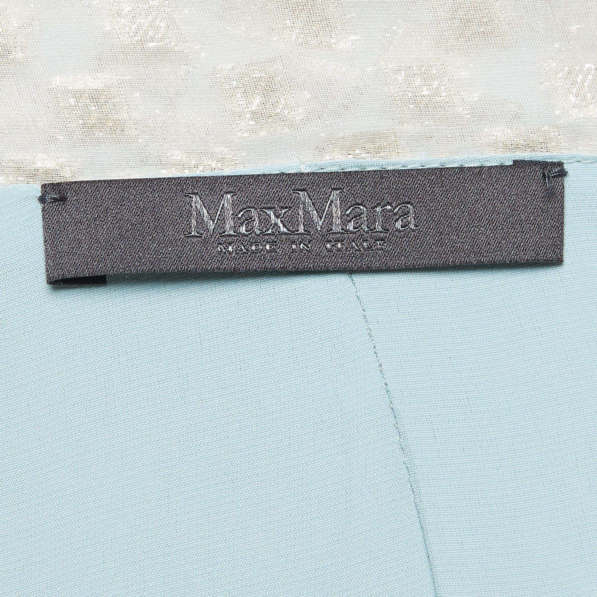 Max Mara Abito jacquard metallizzato/azzurro S In condizioni Nuovo in vendita a Dubai, Al Qouz 2