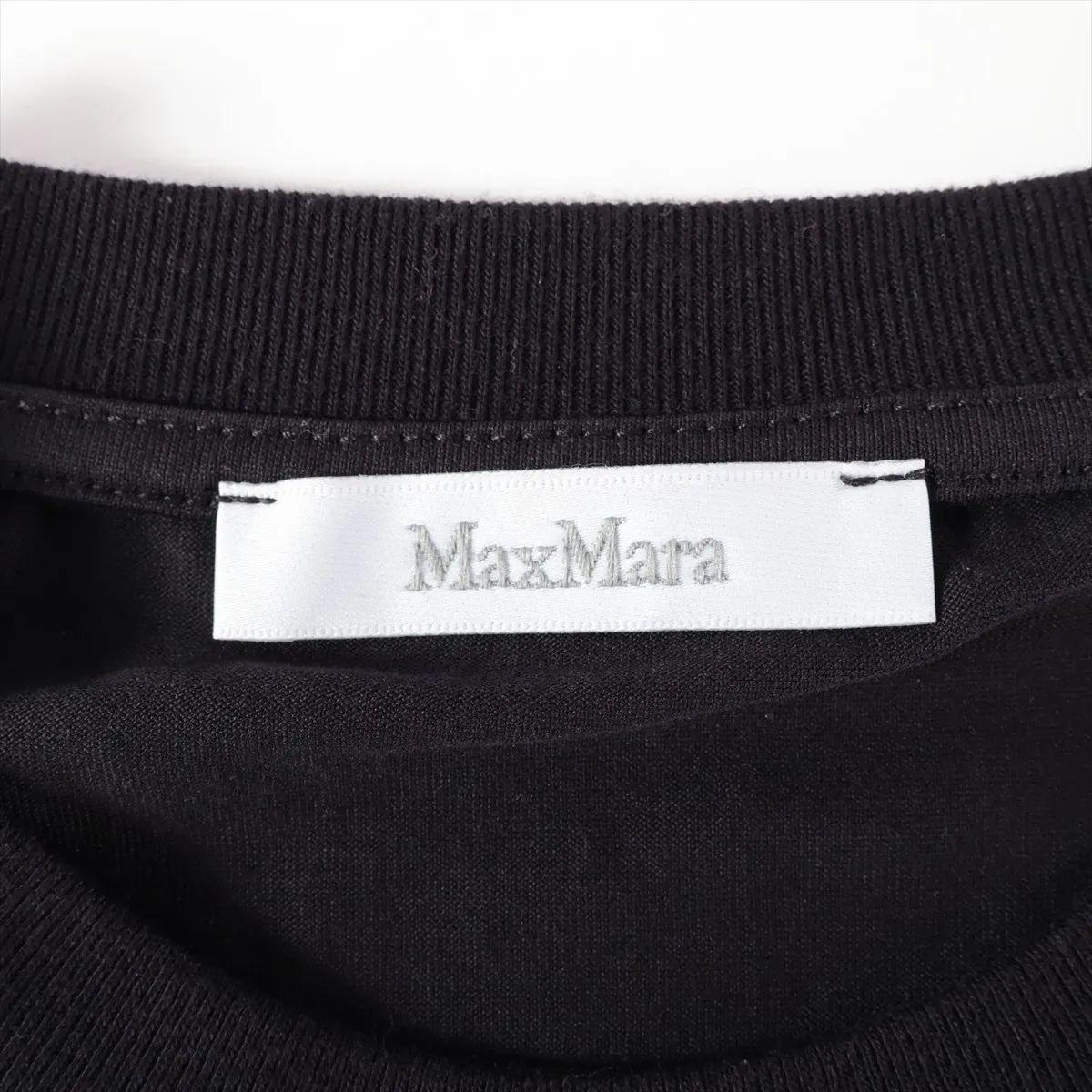Camiseta de algodón Max Mara Mm Dog Negro en venta 2