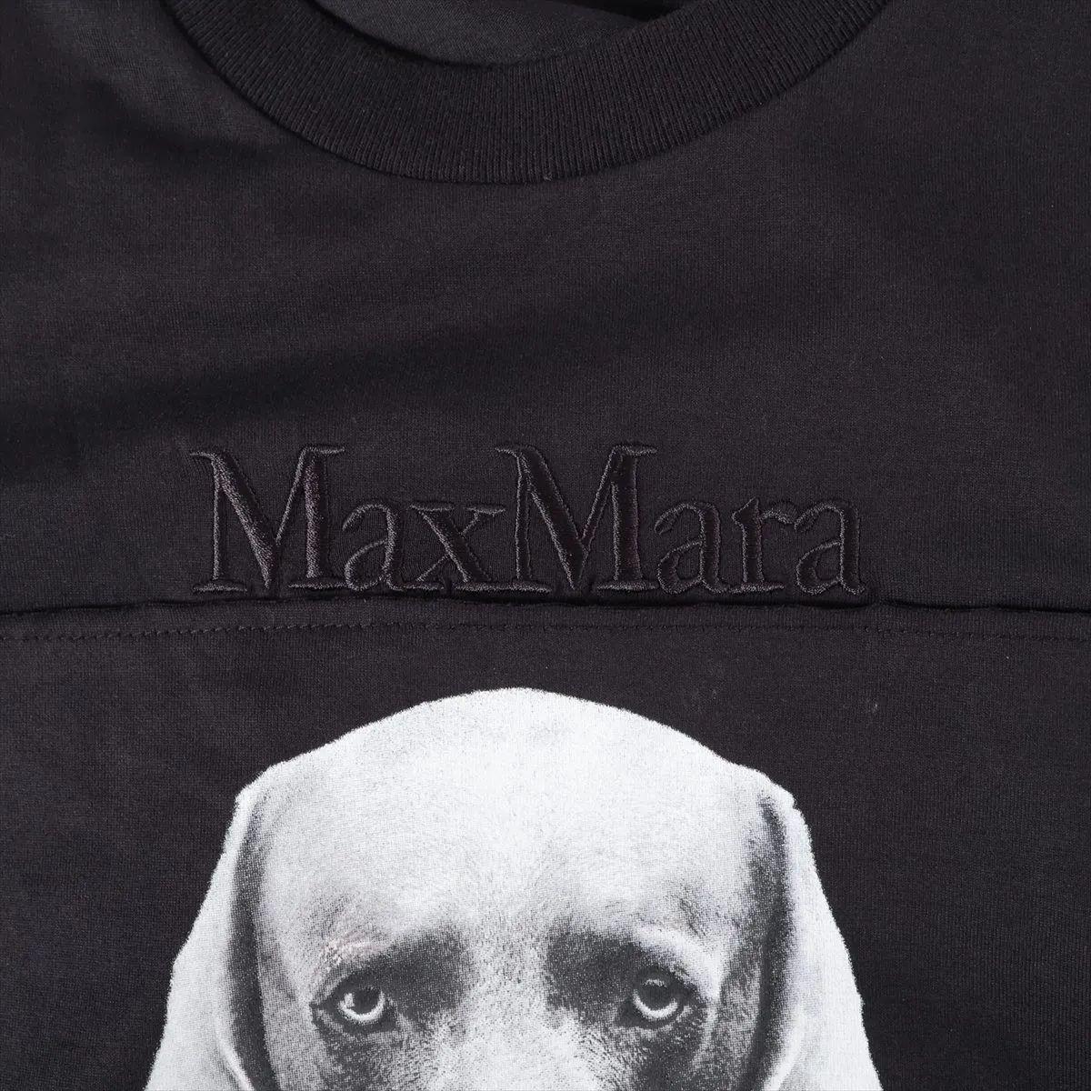 Camiseta de algodón Max Mara Mm Dog Negro en venta 4