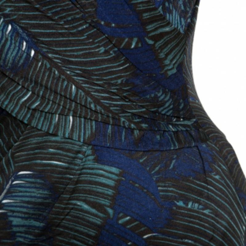 Noir Max Mara - Haut portefeuille en tricot extensible imprimé multicolore M en vente