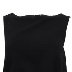 Robe en mousseline à ceinture « Nastro » de Max Mara, en triacétate noir